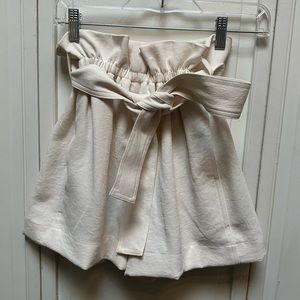 Wilfred cream paper bag shorts size 4